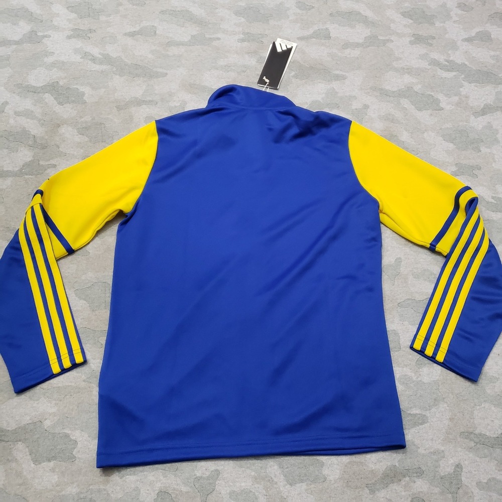 Adidas Windbreaker Track Jacket Youth 11-12Y Blue Full Zip Long‎ Sleeve - Picture 8 of 11